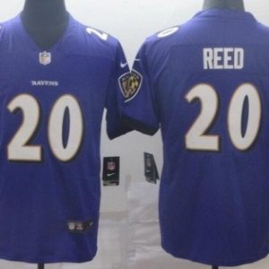 Baltimore Ravens #20 Ed Reed Limited Purple Vapor Untouchable Jersey