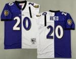 Baltimore Ravens #20 Ed Reed Purple White Split 2004 Throwback Jersey
