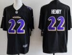 Baltimore Ravens #22 Derrick Henry Limited Black Fashion Vapor Jersey