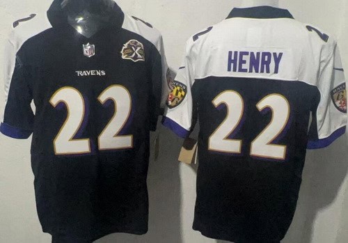 Baltimore Ravens #22 Derrick Henry Limited Black Thanksgiving Fashion Vapor Jersey
