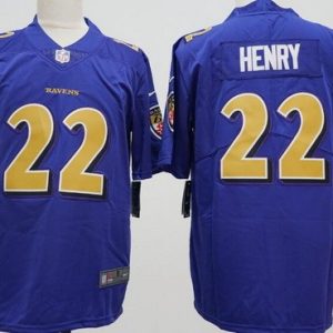 Baltimore Ravens #22 Derrick Henry Limited Purple Alternate Vapor Jersey