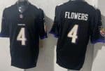 Baltimore Ravens #4 Zay Flowers Limited Black FUSE Vapor Jersey