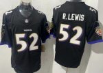Baltimore Ravens #52 Ray Lewis Limited Black FUSE Vapor Jersey