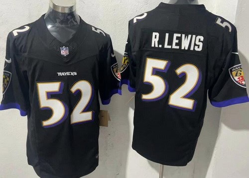 Baltimore Ravens #52 Ray Lewis Limited Black FUSE Vapor Jersey