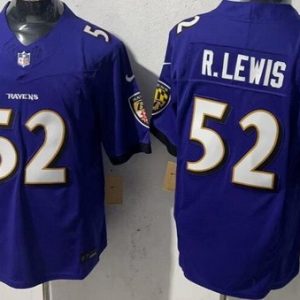 Baltimore Ravens #52 Ray Lewis Limited Purple FUSE Vapor Jersey