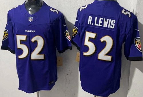 Baltimore Ravens #52 Ray Lewis Limited Purple FUSE Vapor Jersey