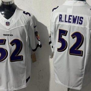 Baltimore Ravens #52 Ray Lewis Limited White FUSE Vapor Jersey