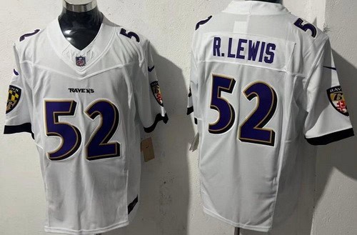 Baltimore Ravens #52 Ray Lewis Limited White FUSE Vapor Jersey