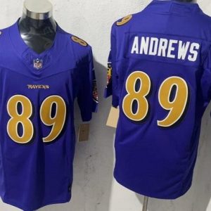 Baltimore Ravens #89 Mark Andrews Limited Purple Alternate FUSE Vapor Jersey