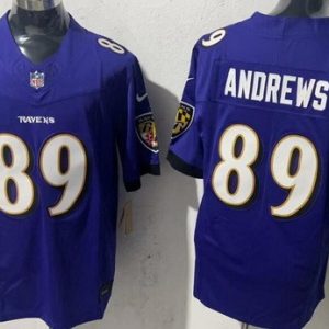 Baltimore Ravens #89 Mark Andrews Limited Purple FUSE Vapor Jersey