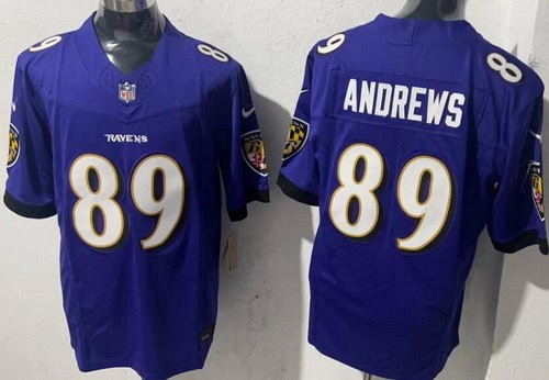 Baltimore Ravens #89 Mark Andrews Limited Purple FUSE Vapor Jersey