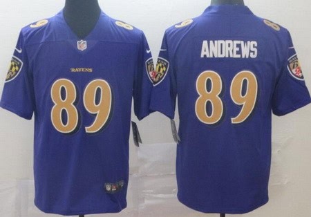 Baltimore Ravens #89 Mark Andrews Limited Purple Rush Color Jersey