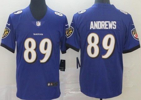 Baltimore Ravens #89 Mark Andrews Limited Purple Vapor Untouchable Jersey