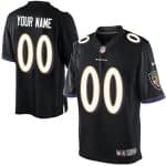 Baltimore Ravens Customized Game Black Jersey