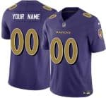 Baltimore Ravens Customized Limited Purple Alternate FUSE Vapor Jersey
