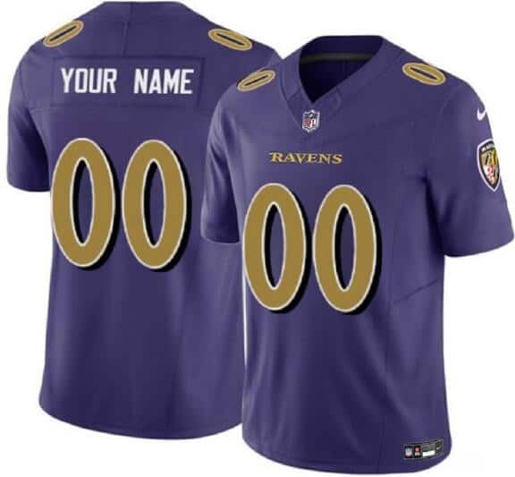 Baltimore Ravens Customized Limited Purple Alternate FUSE Vapor Jersey