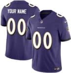 Baltimore Ravens Customized Limited Purple FUSE Vapor Jersey