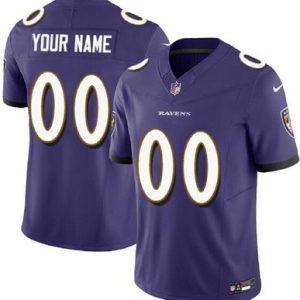 Baltimore Ravens Customized Limited Purple FUSE Vapor Jersey