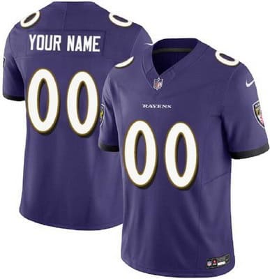 Baltimore Ravens Customized Limited Purple FUSE Vapor Jersey