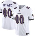Baltimore Ravens Customized Limited White FUSE Vapor Jersey