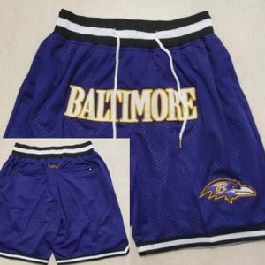 Baltimore Ravens Purple Just Don Shorts