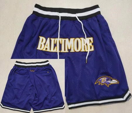 Baltimore Ravens Purple Just Don Shorts