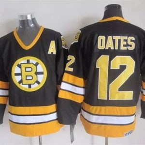 Boston Bruins #12 Adam Oates Black Retro Jersey