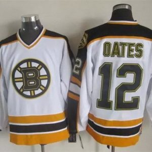 Boston Bruins #12 Adam Oates White Retro Jersey