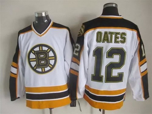 Boston Bruins #12 Adam Oates White Retro Jersey