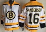 Boston Bruins #16 Derek Sanderson White Throwback Jersey
