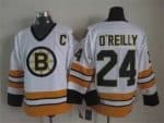 Boston Bruins #24 Terry OReilly White Retro Jersey