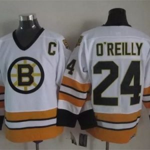 Boston Bruins #24 Terry OReilly White Retro Jersey