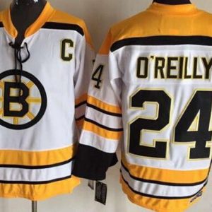 Boston Bruins #24 Terry OReilly White Throwback Jersey