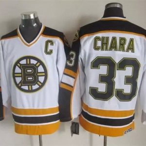 Boston Bruins #33 Zdeno Chara White Retro Jersey