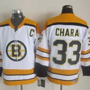 Boston Bruins #33 Zdeno Chara White Throwback Jersey