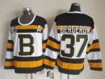 Boston Bruins #37 Patrice Bergeron White 75th Throwback Jersey