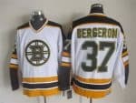Boston Bruins #37 Patrice Bergeron White Retro Jersey