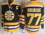 Boston Bruins #77 Ray Bourque Black Throwback Jersey