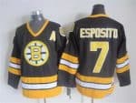 Boston Bruins #7 Phil Esposito Black Throwback Jersey