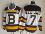 Boston Bruins #7 Phil Esposito White 75th Throwback Jersey
