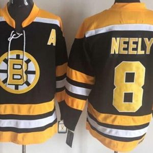 Boston Bruins #8 Cam Neely Black Throwback Jersey