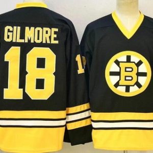 Boston Bruins Adam Sandler #18 Happy Gilmore Black Alternate Hockey Jersey