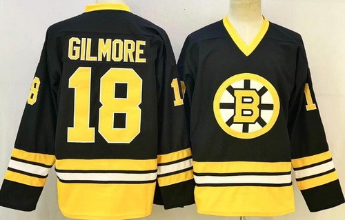 Boston Bruins Adam Sandler #18 Happy Gilmore Black Alternate Hockey Jersey