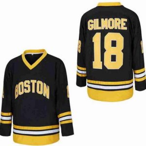 Boston Bruins Adam Sandler #18 Happy Gilmore Black Hockey Jersey