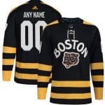 Boston Bruins Customized Black 2023 Winter Classic Authentic Jersey
