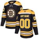 Boston Bruins Customized Black Authentic Jersey