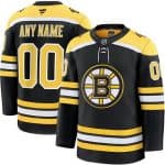 Boston Bruins Customized Black Fanatics Authentic Jersey