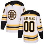 Boston Bruins Customized White Authentic Jersey