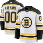 Boston Bruins Customized White Fanatics Authentic Jersey