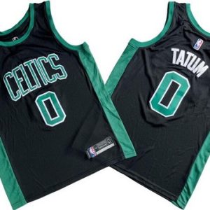 Boston Celtics #0 Jayson Tatum Black Icon Swingman Jersey
